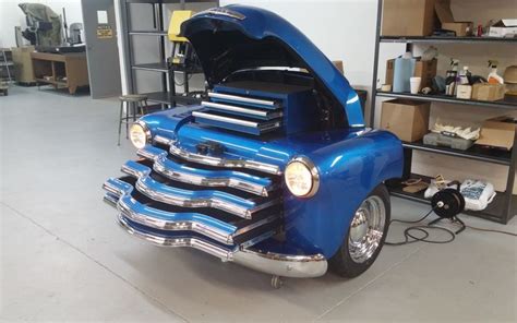 1950 chevy 3100 all steel tool box|Automobile Enthusiasts .